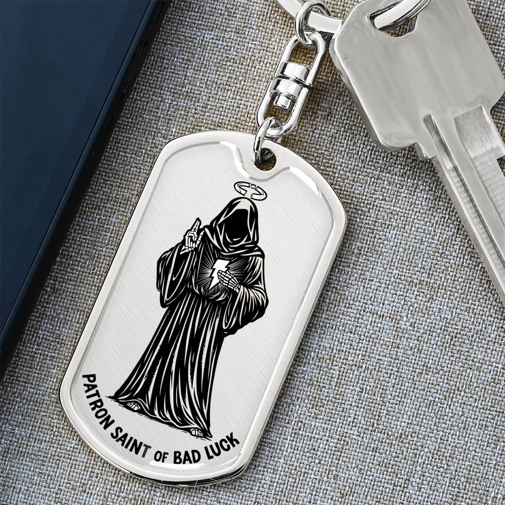 Unlucky Keychain ⚡︎ Patron Saint of Bad Luck