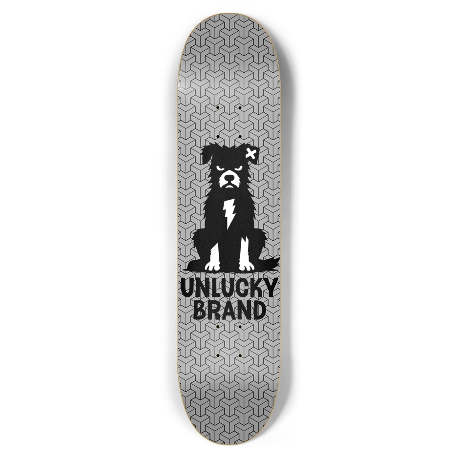 Unlucky Skateboard ⚡︎ Underdog ⚡︎ 7-5/8”