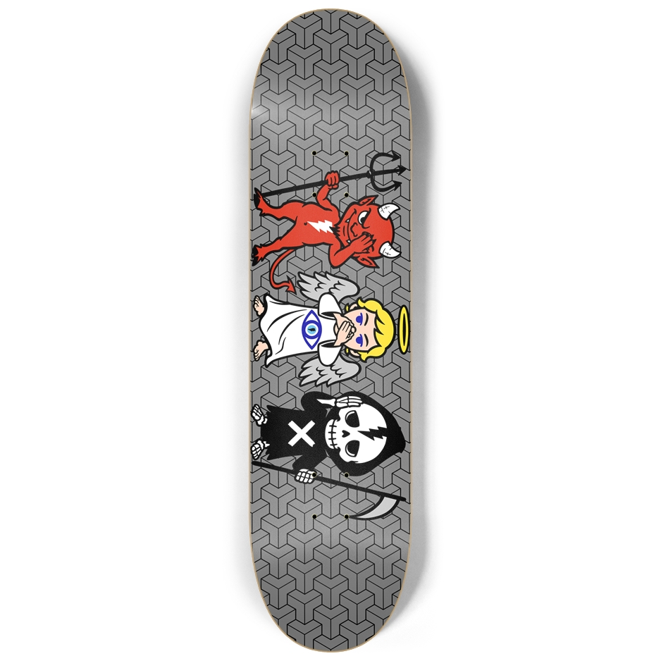 Unlucky Skateboard ⚡︎ Unlucky Trinity ⚡︎ 8-1/2”